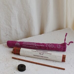 Kadzidła naturalne patyczkowe Shanti Dhoop do palenia wieczorem - 19 szt. Stupa Incense