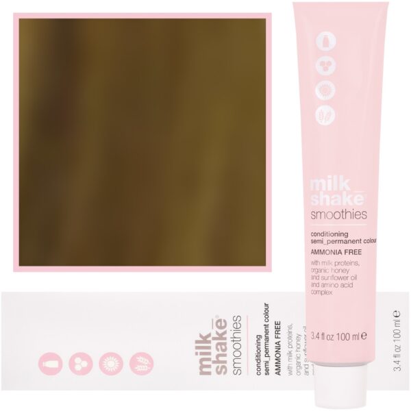 Milk Shake Smoothie Semi-Perm - farba do włosów bez amoniaku 100ml, paleta kolorów 7 | 7N || Średni Blond