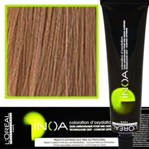 Loreal Inoa farba do włosów głęboki i trwały kolor dodatkowa ochrona włosa 60 ml 8.21 Jasny Blond Opalizująco - Popielaty