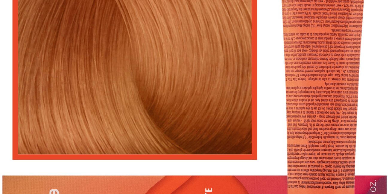 Inebrya Color - farba krem koloryzujący do włosów, 100ml 8/42 | Jasny Bursztynowy Blond