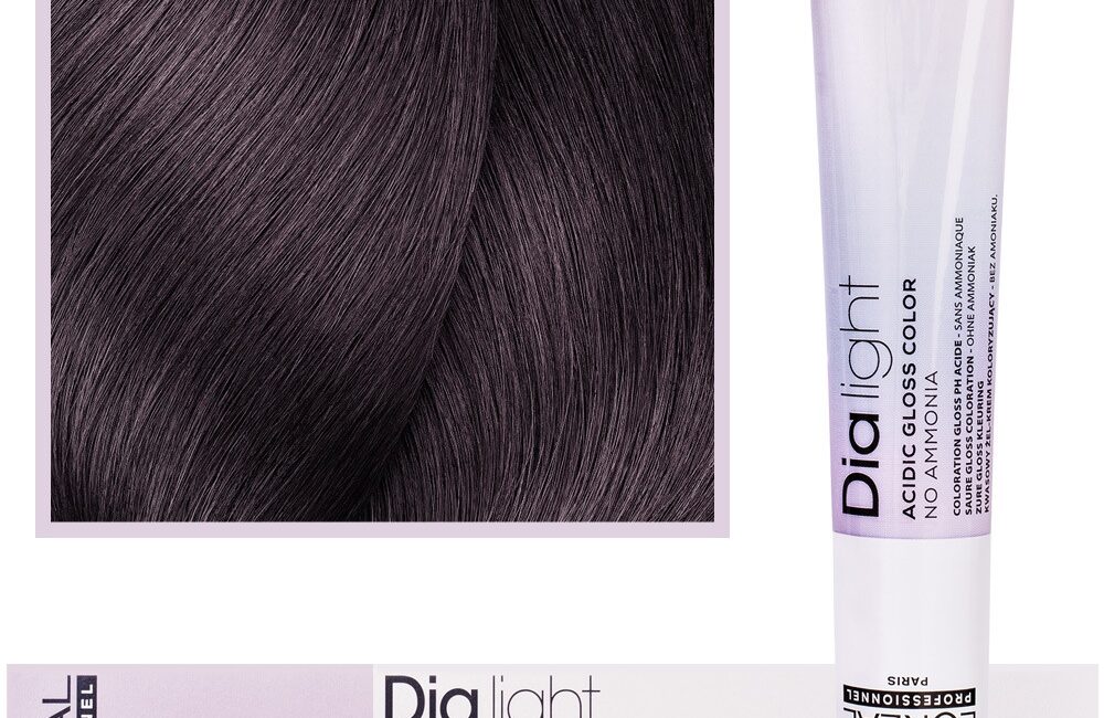 Loreal Dia Light - profesjonalna farba do włosów, 50ml 5.20 Jasny Brąz Opalizujący Intensywny