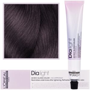 Loreal Dia Light - profesjonalna farba do włosów, 50ml 5.20 Jasny Brąz Opalizujący Intensywny
