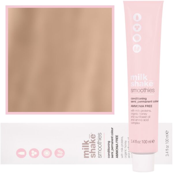 Milk Shake Smoothie Semi-Perm - farba do włosów bez amoniaku 100ml, paleta kolorów 9,13 | 9AG || Bardzo Jasny Złocisty Popielaty Blond