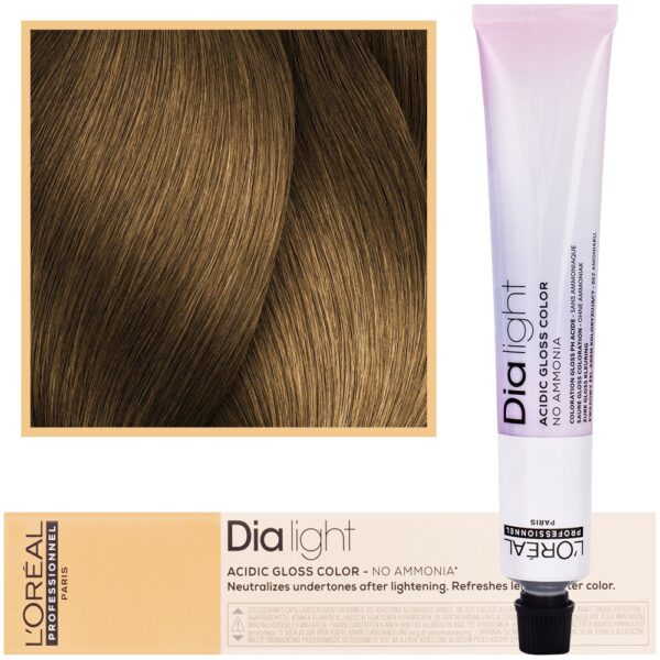 Loreal Dia Light - profesjonalna farba do włosów, 50ml 7.3 Blond Złocisty