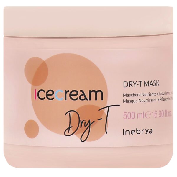 Inebrya Ice Cream Dry-T - maska nawilżająca do włosów, 500ml