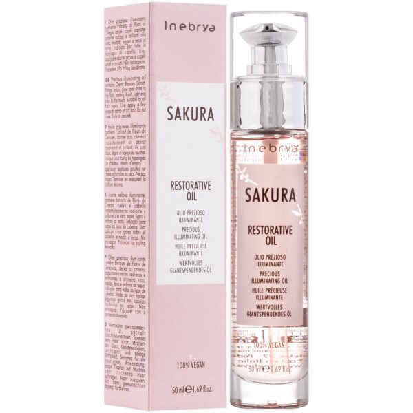 Inebrya Sakura Restorative Oil - olejek wzmacniający do włosów suchych i zniszczonych, 50ml