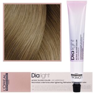 Loreal Dia Light - profesjonalna farba do włosów, 50ml 9.13 Bardzo Jasny Blond Popielato-Złocisty