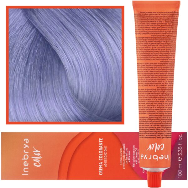 Inebrya Color - farba krem koloryzujący do włosów, 100ml P. Lavender | Pastelowa Lawenda