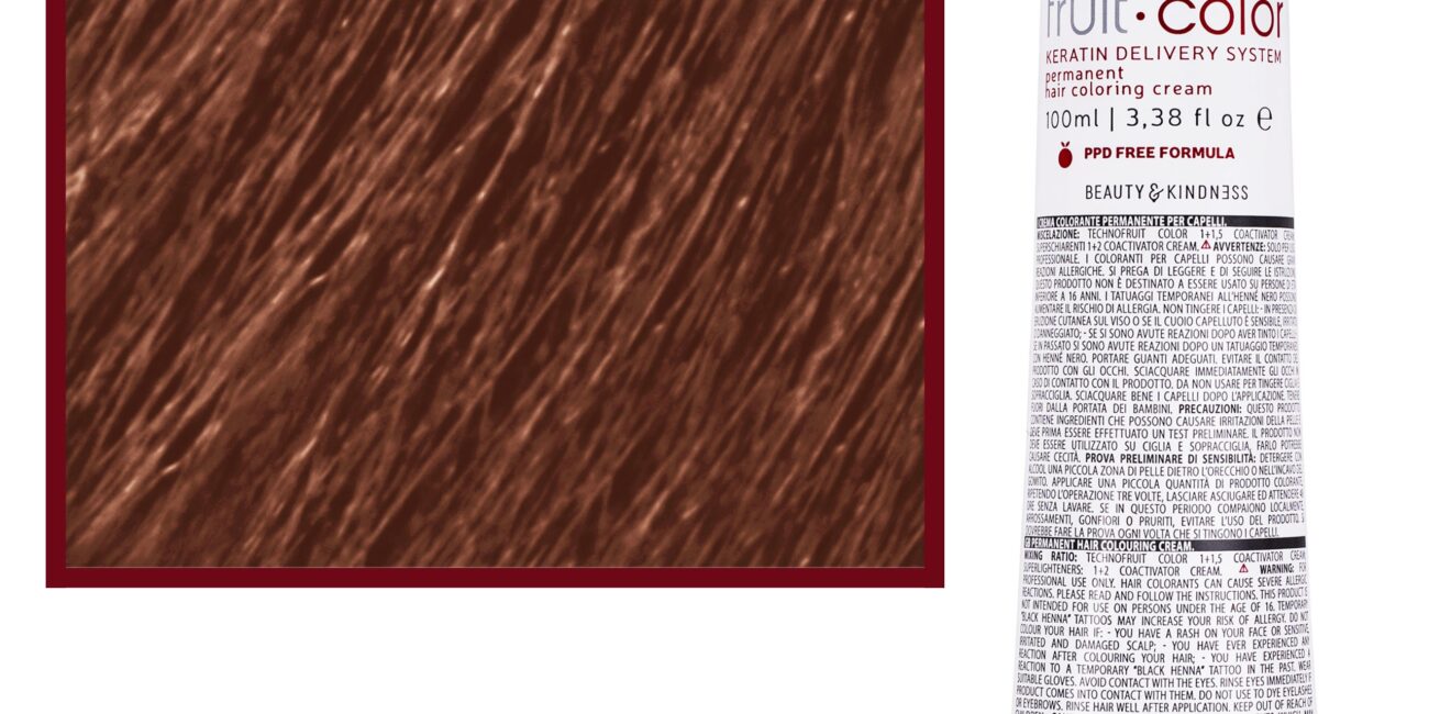 Alter Ego Technofruit Color – farba z keratyną do trwałej koloryzacji włosów, 100ml 8/42 | Jasny Blond Miedziany Plava