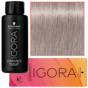 Schwarzkopf Professional Igora Vibrance – półtrwała farba do włosów bez amoniaku, 60ml 9,5-21 | Popielaty Cendre