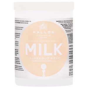 Kallos Milk Protein Mask - maska regenerująca do włosów z proteinami mleka, 1000ml