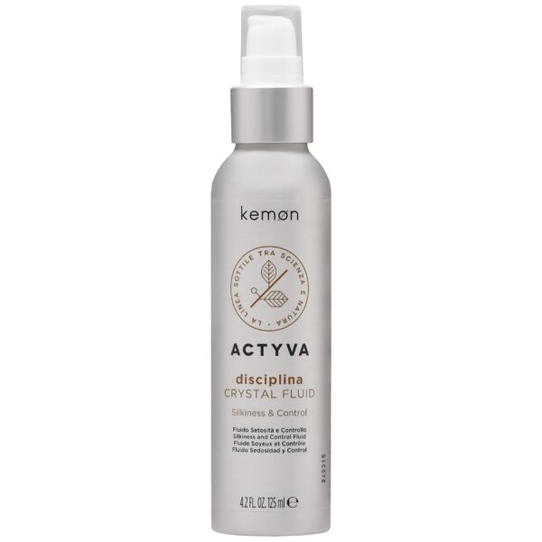 Kemon Actyva Disciplina Crystal - wygładzający fluid do włosów kręconych, 125ml