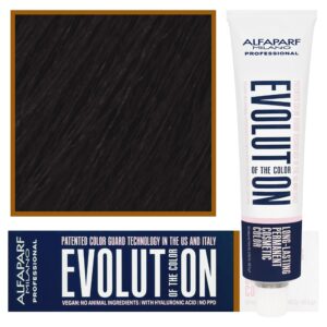 Alfaparf Evolution - wegańska farba do koloryzacji włosów, 60ml 4,32 | Średni Złoty Fioletowy Brąz
