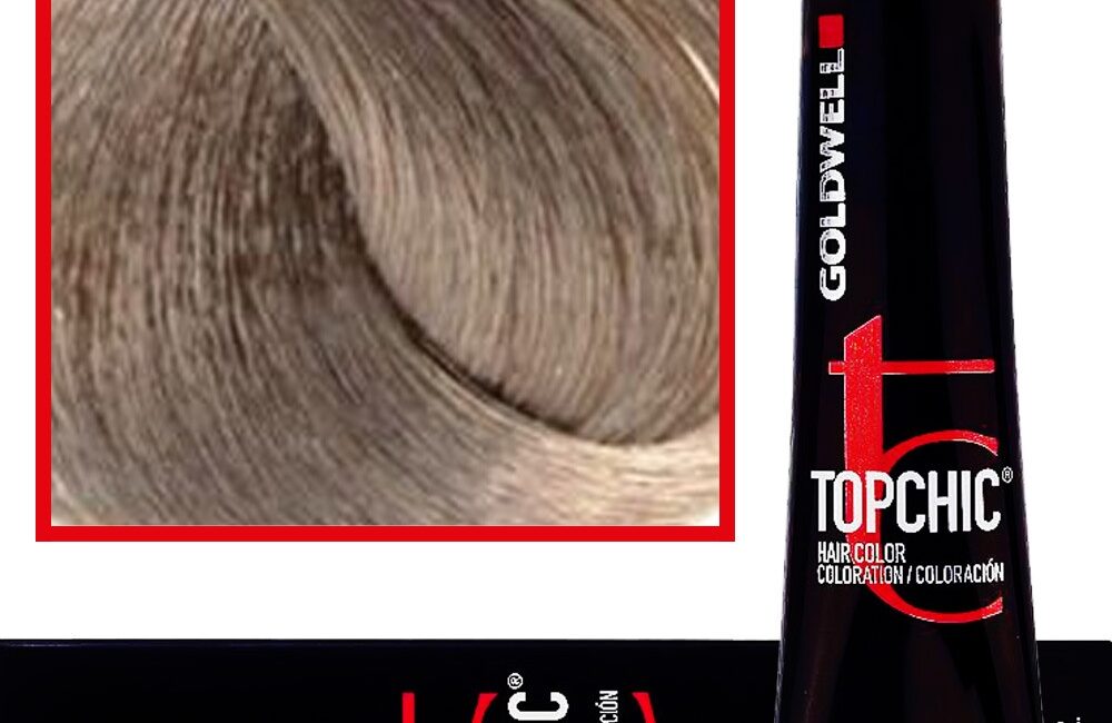 Goldwell Topchic - profesjonalna farba do włosów, 60ml 9-NA Bardzo Jasny Naturalny Popielaty Blond