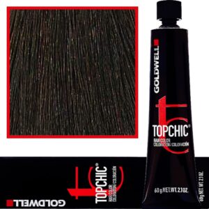 Goldwell Topchic - profesjonalna farba do włosów, 60ml 4-BP Wyrafinowany Perłowy Ciemny Brąz