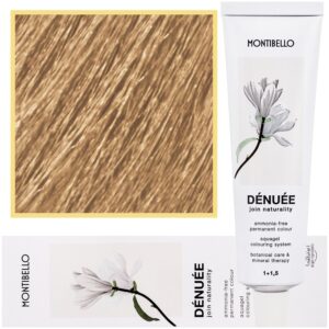 Montibello Denuee – naturalna wegańska farba do włosów bez amoniaku, 60 ml 9,31 | Popielaty Złoty Bardzo Jasny Blond