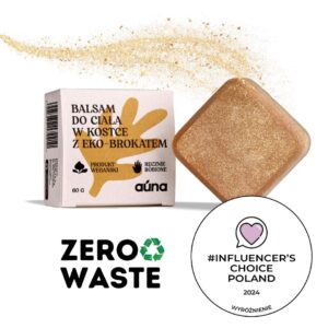 Balsam do ciała w kostce z EKO_BROKATEM 60g na LATO!