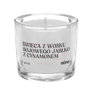 Świeczka sojowa pieczone jabłko z cynamonem 250 ml o pięknym zapachu szarlotki