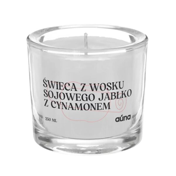 Świeczka sojowa pieczone jabłko z cynamonem 250 ml o pięknym zapachu szarlotki