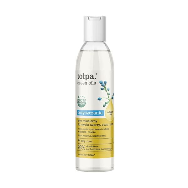 tołpa. oczyszczanie. płyn micelarny do mycia twarzy, oczu i ust, 200 ml