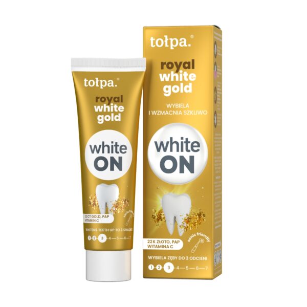 tołpa. royal white gold pasta do zębów, 75 ml
