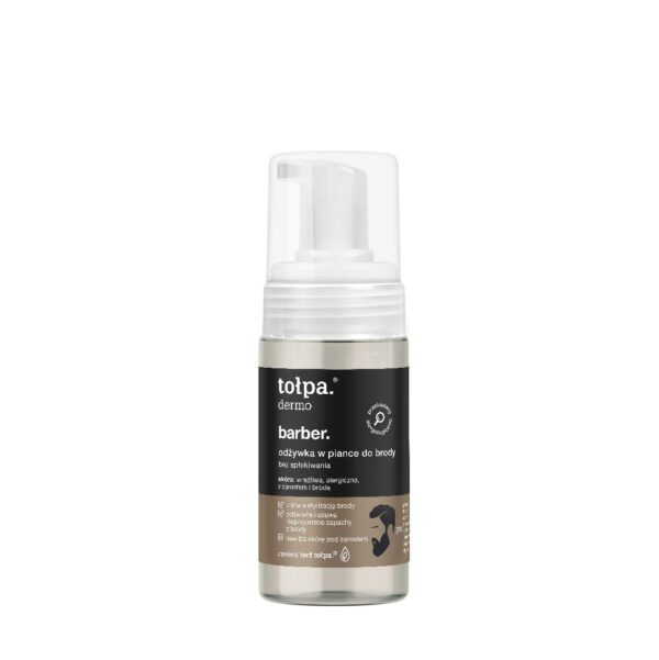 tołpa. dermo barber. odżywka w piance do brody, bez spłukiwania, 100 ml