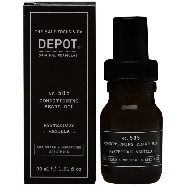 Depot NO. 505 Mysterio Vanilla Beard Oil - olejek do brody o zapachu wanilii, 30ml