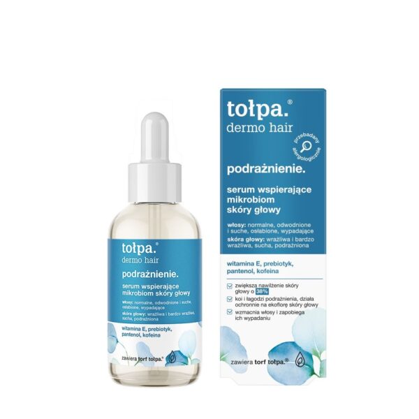 tołpa. podrażnienie. serum wspierające mikrobiom skóry głowy, 75 ml