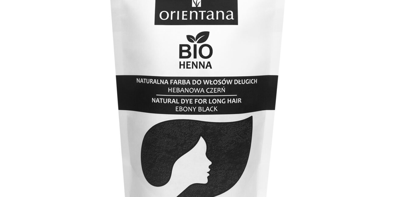 BIO HENNA Naturalna farba do włosów długich HEBANOWA CZERŃ 100 g