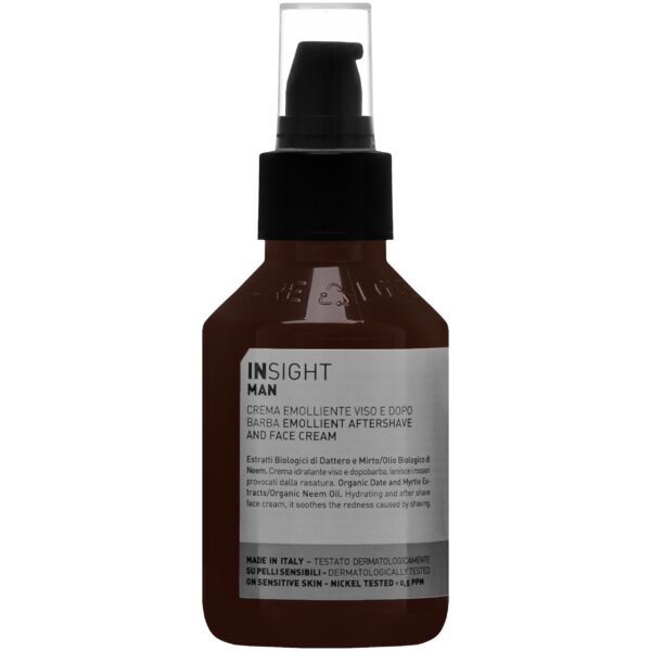Insight MAN Emollient Shave Cream - krem po goleniu do twarzy, 100ml.