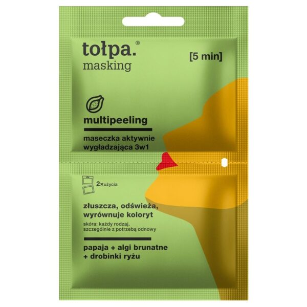 tołpa. masking maseczka aktywnie wygładzająca 3w1, 2x5 ml
