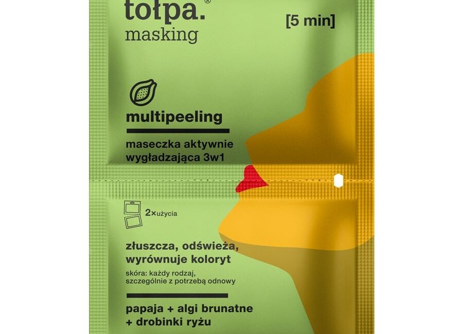 tołpa. masking maseczka aktywnie wygładzająca 3w1, 2x5 ml