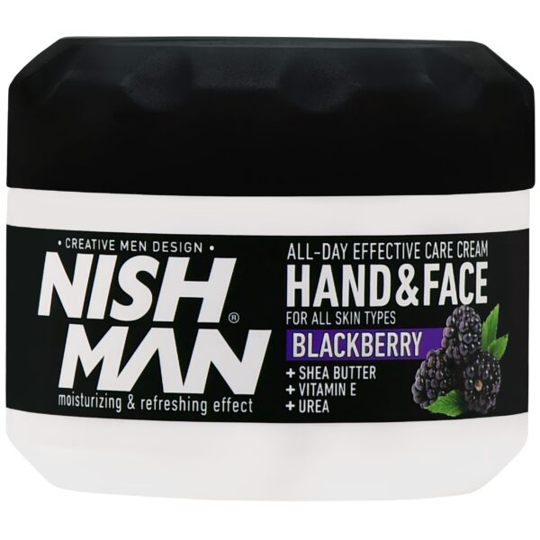 Nishman Hand & Face Cream Blackberry - krem do twarzy i rąk, jeżyna, 300ml