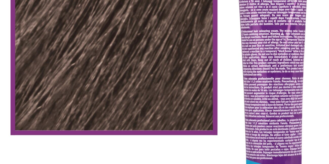 Fanola Crema Color farba - profesjonalny krem koloryzujący, 100 ml 10.17 | Platynowy Popielaty Brązowy Blond