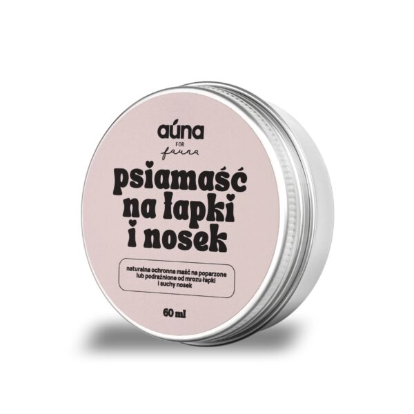 psiamaść NATURALNA ochronna maść na poparzone lub podrażnione od mrozu łapki i suchy nosek 60 ml
