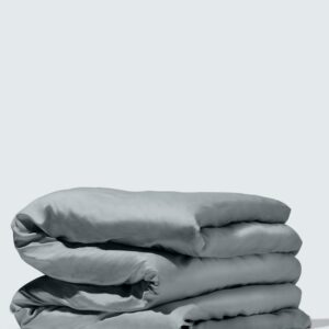 Silky Bamboo Duvet Cover, Cloud Gray