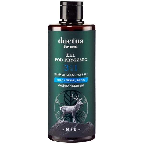 Duetus For Men - nawilżający żel pod prysznic dla mężczyzn 3w1, 300ml