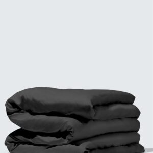 Silky Bamboo Duvet Cover, Jet Black