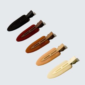 Creaseless Hair Clips, 5-Pack, Coffee