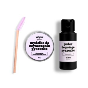 Zestaw na zacieki pod oczami dla psów | MYDŁO + SZCZOTKA + PUDER