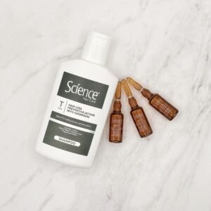 SCIENCE Zestaw z adenozyną - Szampon i tonik w ampułkach (8 amp.)