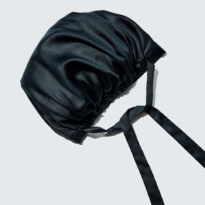Bamboo Hair Bonnet, Jet Black