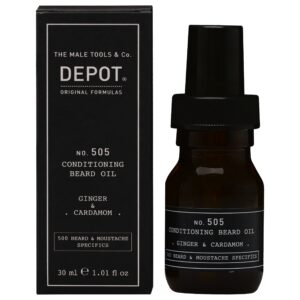 Depot NO. 505 Ginger Cardamom Beard Oil - olejek do brody, imbir i kardamon, 30ml