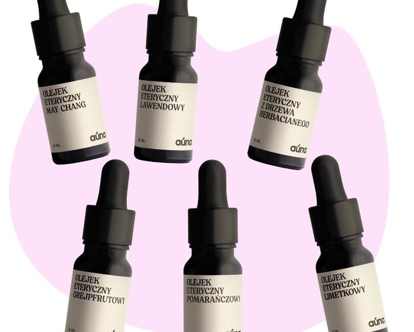 Zestaw naturalnych olejków eterycznych 6 szt. (lawendowy, limetkowy, may chang, pomarańczowy, drzewo herbaciane, grejpfrutowy)