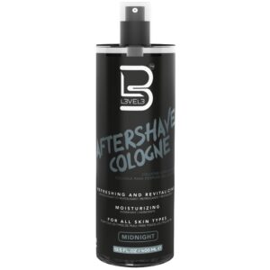 L3VEL3 Aftershave Cologne Midnight - woda kolońska po goleniu, nawilżająca, 400ml