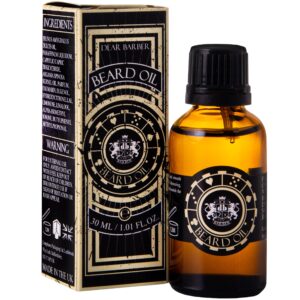 Dear Barber Beard Oil - olejek do brody z olejkiem arganowym i migdałowym, 30ml