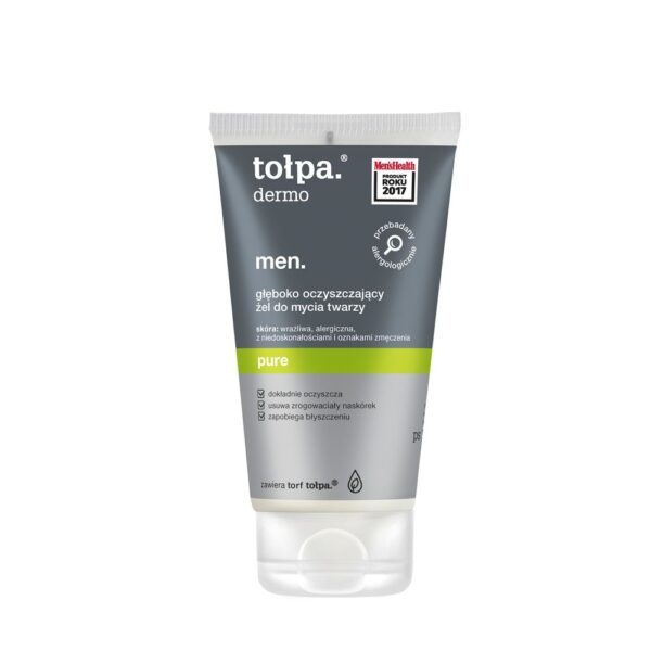 tołpa. pure. głęboko oczyszczający żel do mycia twarzy, 150 ml