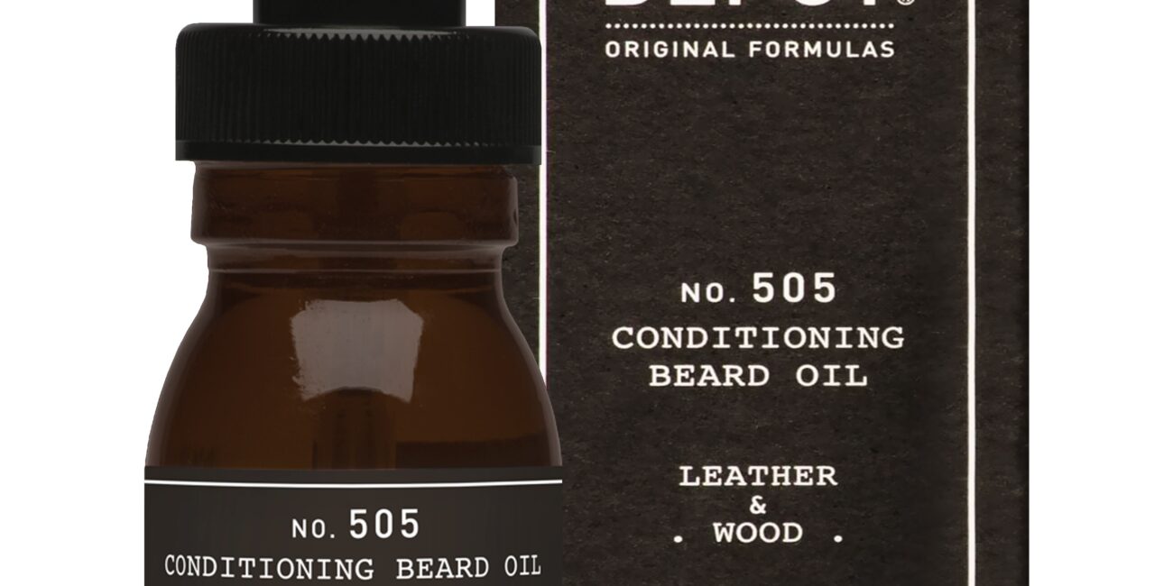 Depot No.505 Leather&Wood - olejek do brody 30ml