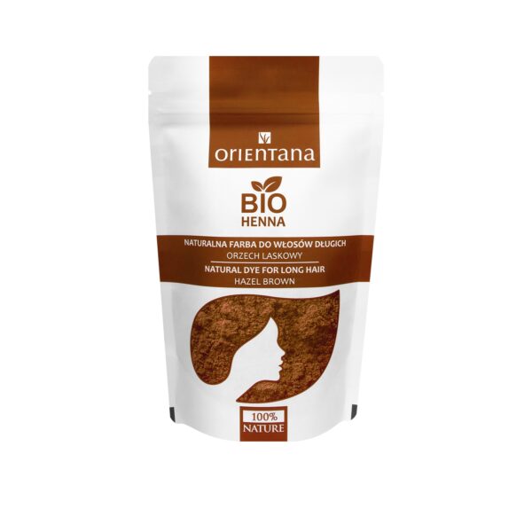 BIO HENNA naturalna farba do włosów długich ORZECH LASKOWY 100 g
