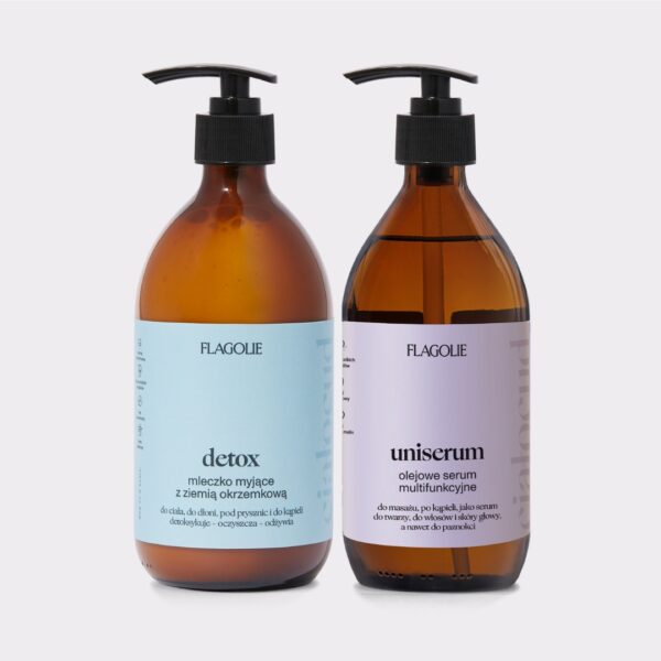 Zestaw Flagolie - Detox & Uniserum